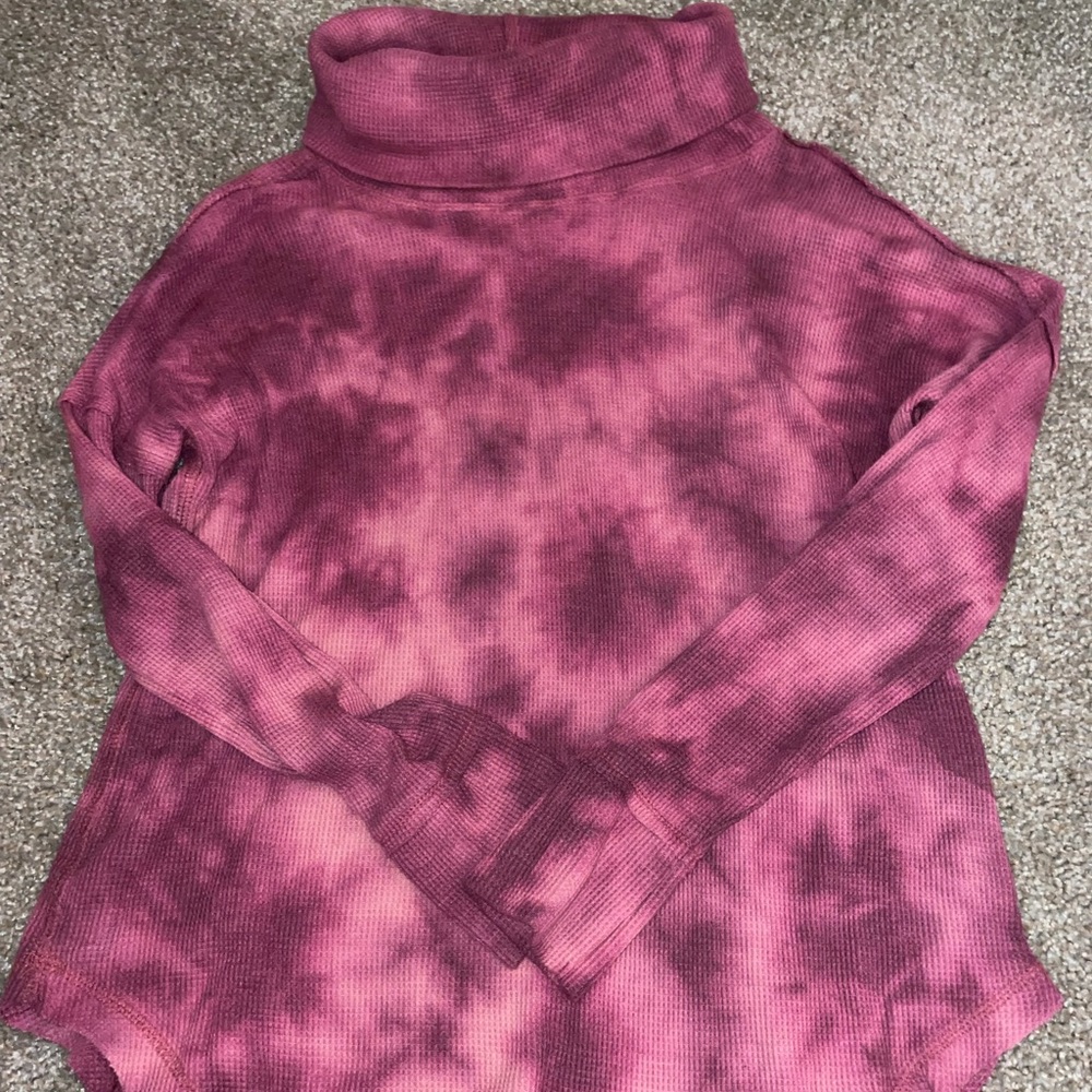 Anthropologie Tie Dye Turtleneck Sweater